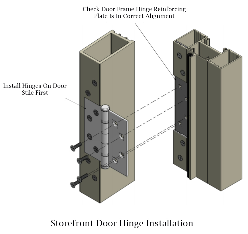 Installing door deals hinges